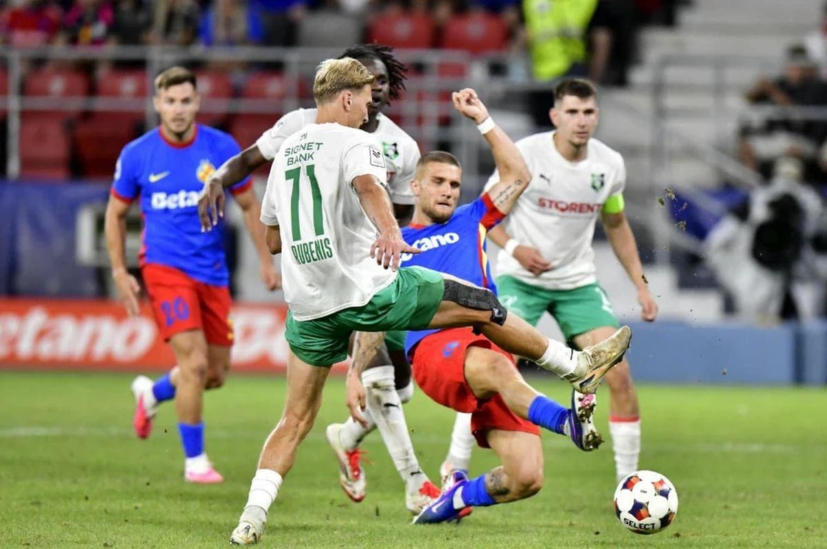 Auda - FCSB, meci de milioane! Suma minimă pierdută de roș-albaștri dacă nu se califică
