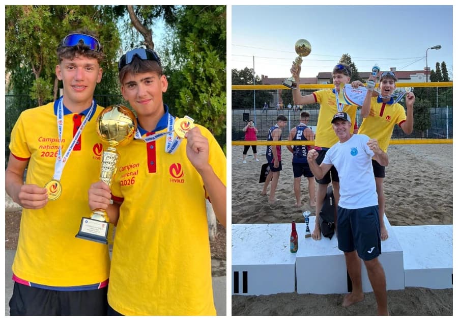 Aur pentru Oradea la volei pe nisip! Raphael Plugar și David Szabo Alexi, campioni naționali U16 (FO