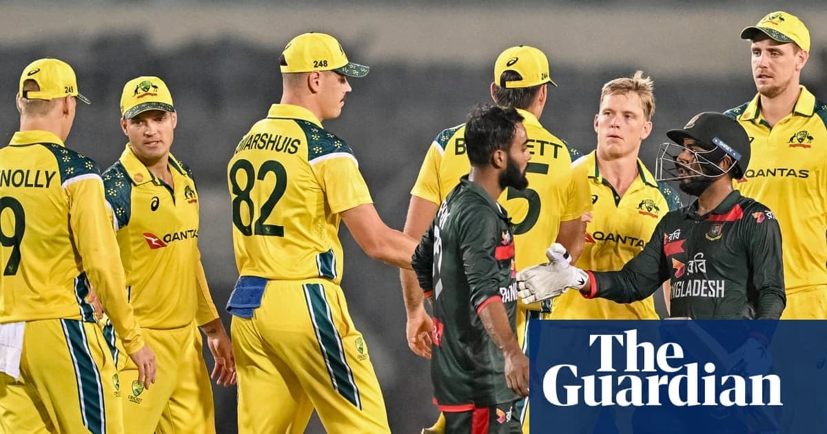Australia lose three wickets before scoring a run in historic ODI defeat to Bangladesh