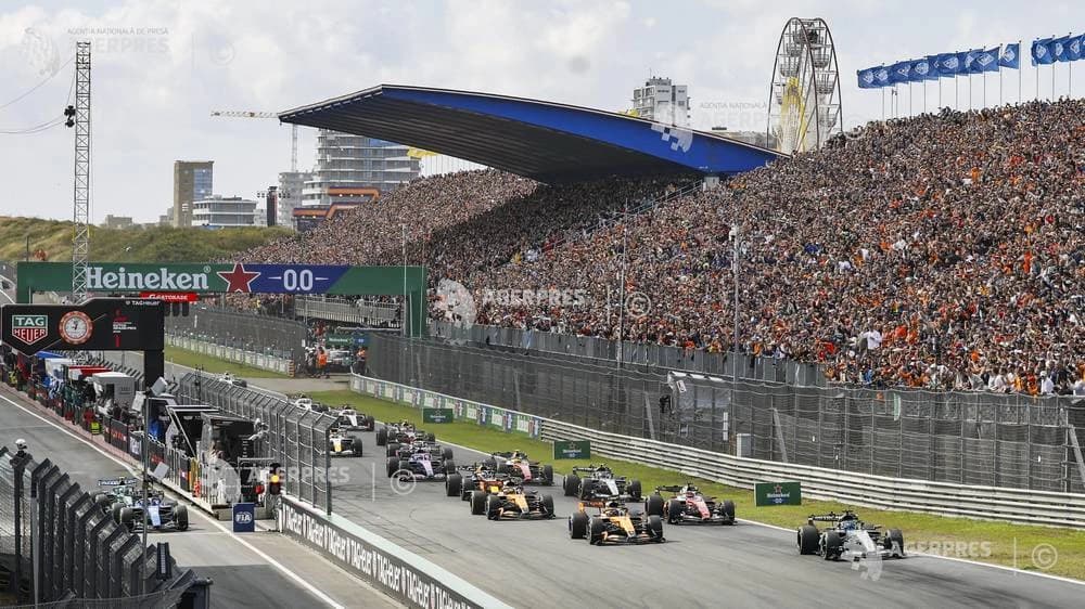 Auto - F1: George Russell (Mercedes) s-a impus în cursa de sprint de la Zandvoort