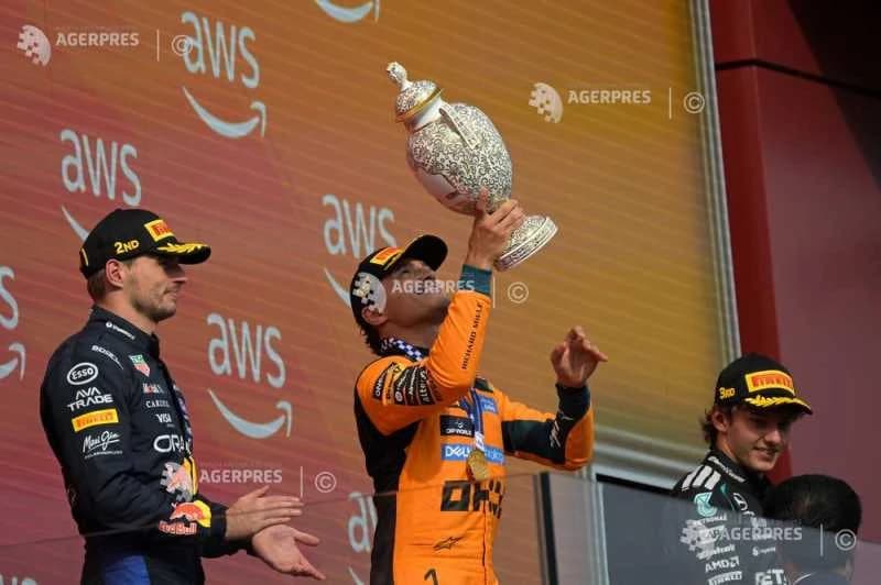 Auto-F1: Norris (McLaren) - Sunt fericit să fiu în sfârșit din nou pe prima treaptă a podiumului