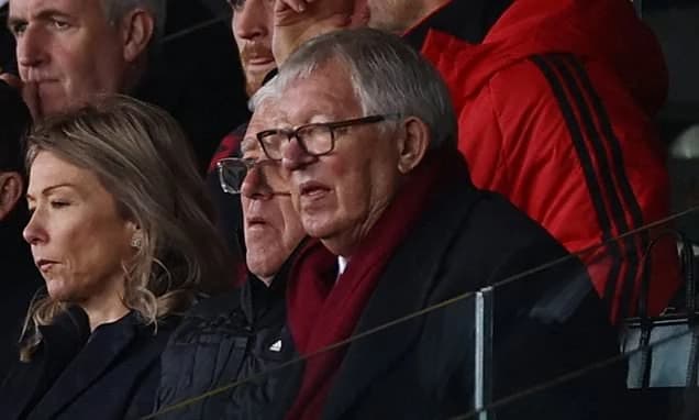 Awful moment Leeds United fan verbally abuses Sir Alex Ferguson, 84, as he watches his beloved Man U