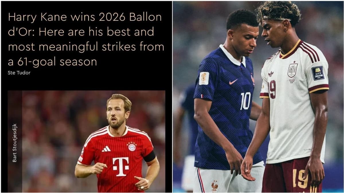Ballon d'Or blunder! Site names Kane, Yamal AND Mbappé as winners