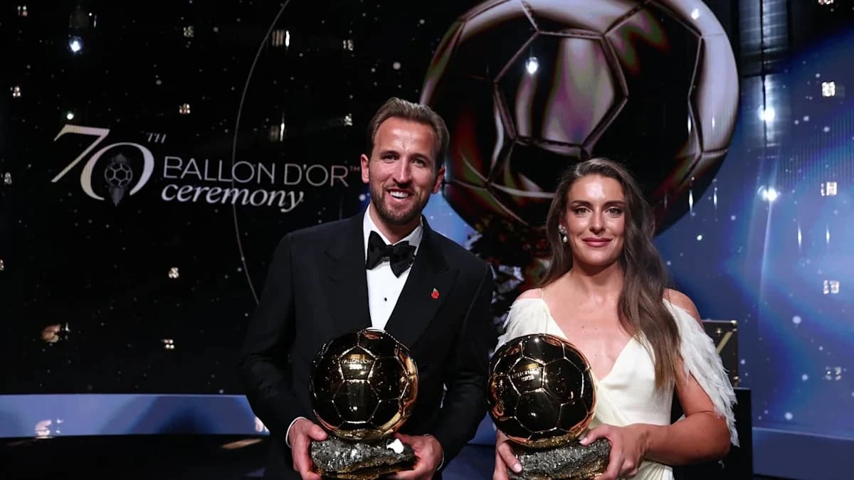 Ballon d’Or results in full as Harry Kane beats Lamine Yamal and Kylian Mbappe to men’s prize