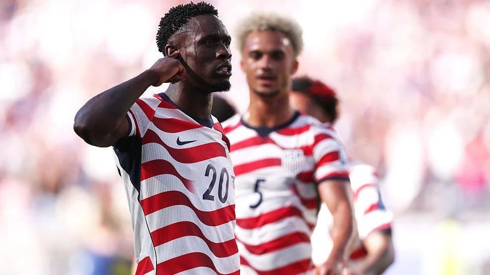 Balogun scores and is sent off as USA reach last 16
