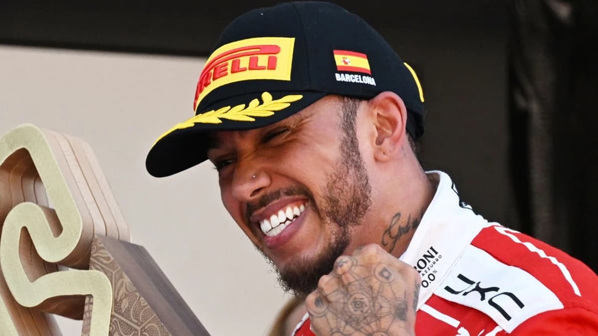 Barcelona-Catalunya GP: Lewis Hamilton claims first Grand Prix win for Ferrari as Kimi Antonelli ret