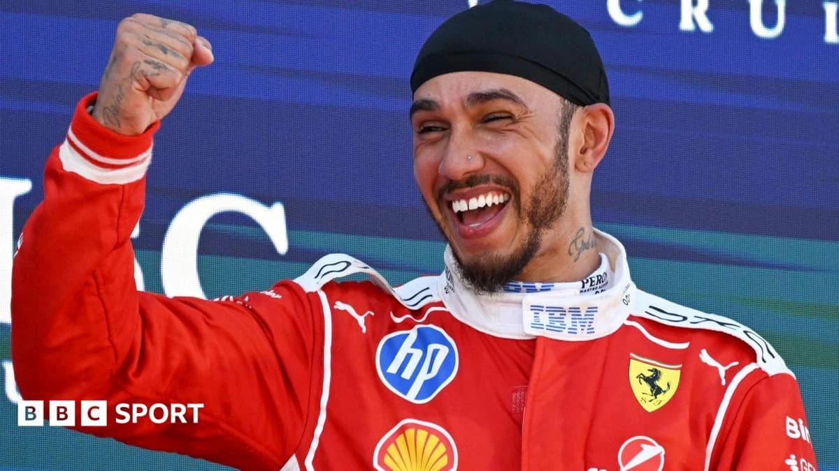 Barcelona-Catalunya Grand Prix: Lewis Hamilton wins first GP for Ferrari as Kimi Antonelli retires
