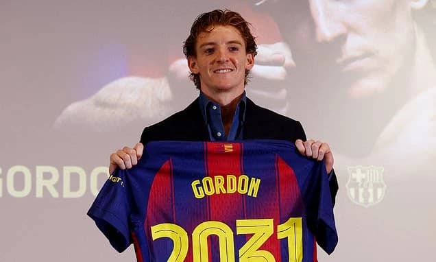 Barcelona FINALLY confirm £70m signing of Anthony Gordon after EIGHT-HOUR delay: Star signs five-yea