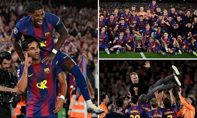 Barcelona WIN LaLiga after beating arch-rivals Real Madrid to cap disastrous week for Los Blancos -