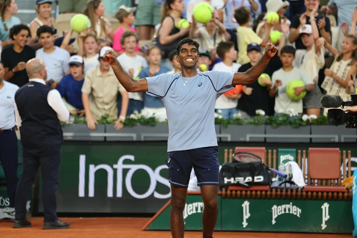 Basavareddy stuns Fritz on RG debut