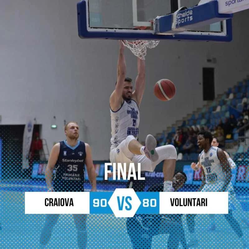 Baschet masculin: SCM 'U' Craiova, la un pas de calificarea în semifinalele Ligii Naționale