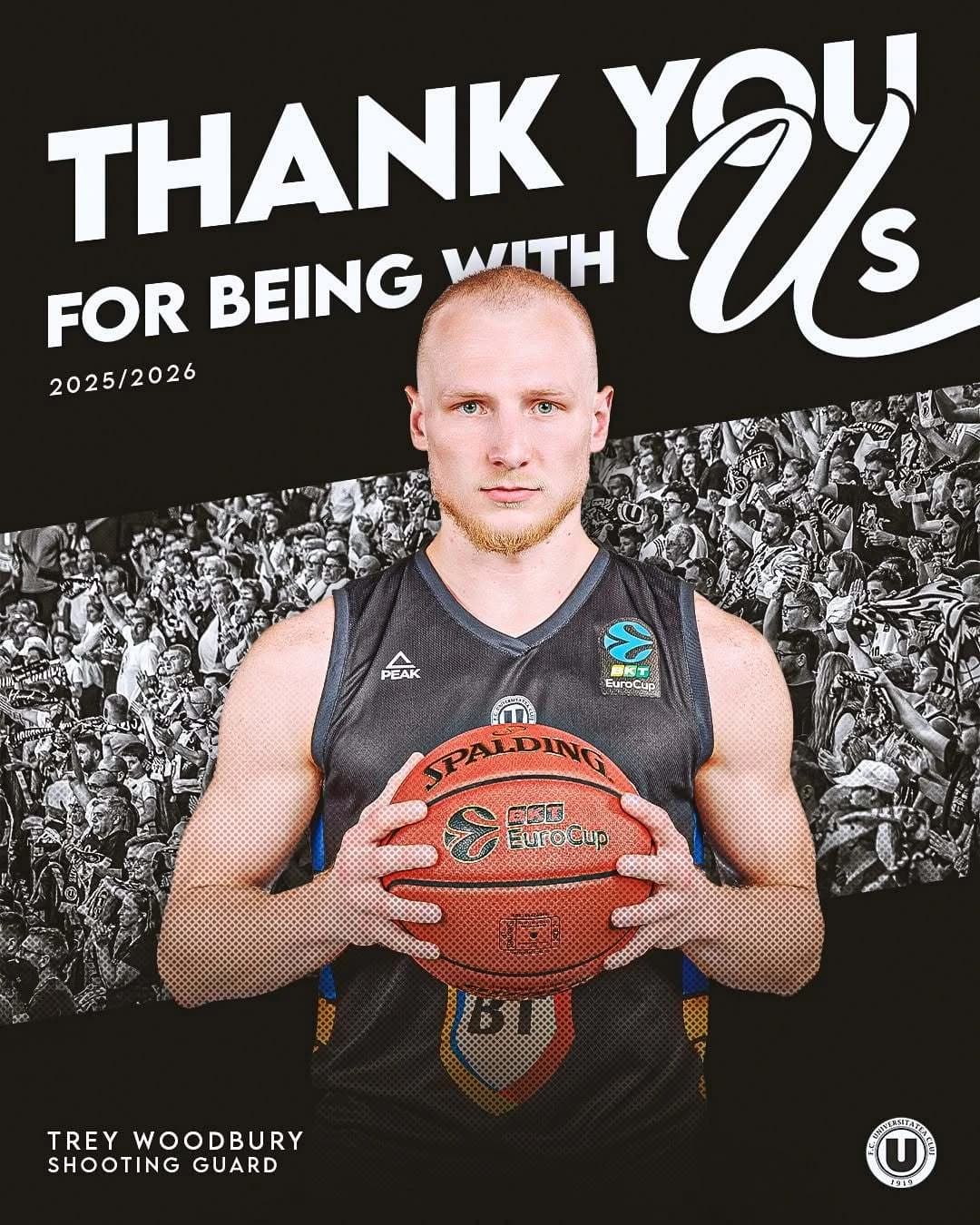 Baschet masculin: Trey Woodbury, transfer la câştigătoarea BKT EuroCup, JL Bourg; U BT Cluj: Mulţumi