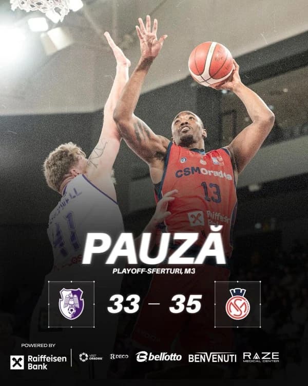 Baschet: U Cluj și CSM Oradea, în semifinale