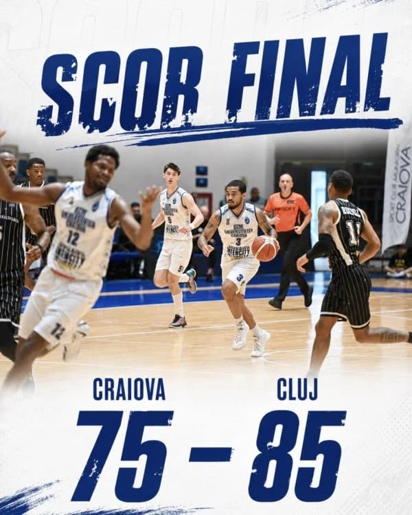 Baschet: Victorie pentru U-BT Cluj-Napoca în primul meci din semifinalele Cupei României