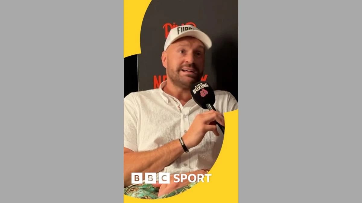 'Biggest boxing event in my lifetime' Fury on AJ fight