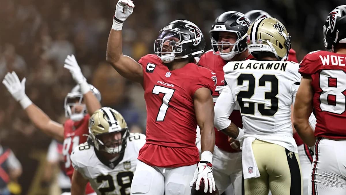 Bijan Robinson's big production and efficient play from Michael Penix Jr. sparks Falcons' turnaround