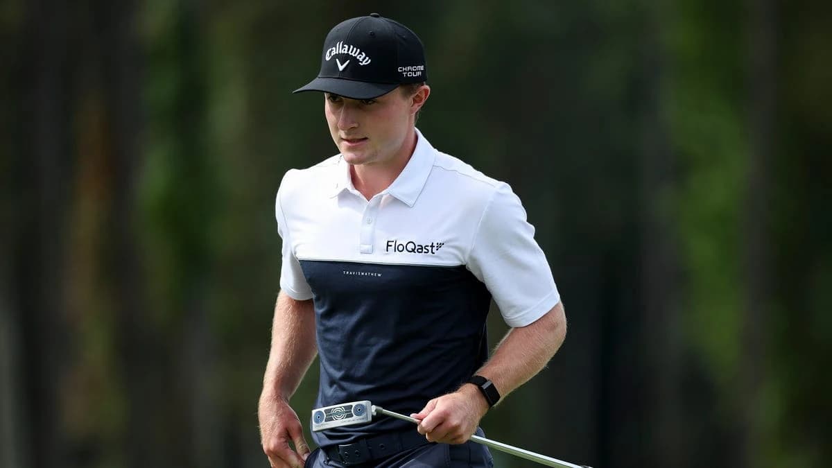 Blades Brown posts back-to-back eagles, shoots 61, on the brink of PGA Tour card