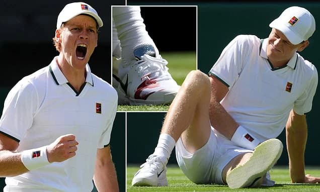 Blood, sweat and fear! Bloodied world No 1 Jannik Sinner scrapes through a five-set scare at Wimbled