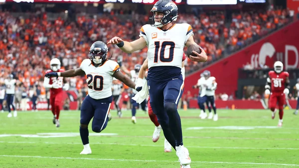 Bo Nix runs for 62-yard TD vs. Cardinals in Week 7