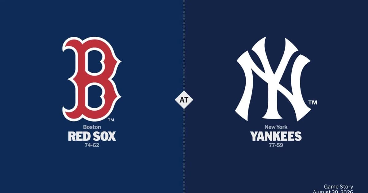 Boston Red Sox at New York Yankees Game Story, Scores/Highlights - 08/30/2026