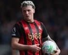 Bournemouth drop Álex Jiménez amid investigation into alleged messages to 15-year-old