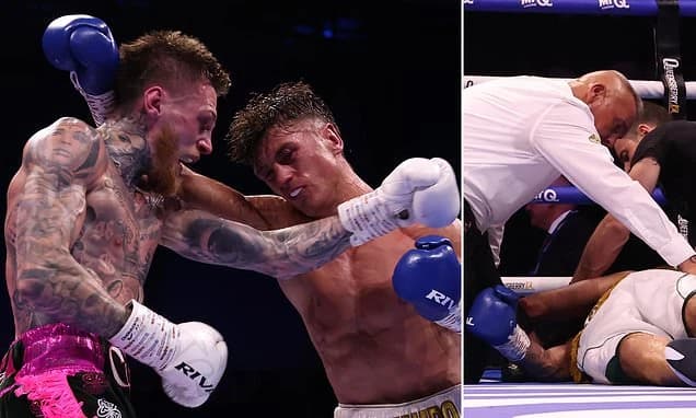 Boxer is rushed to hospital after knockout as promoter Frank Warren issues statement