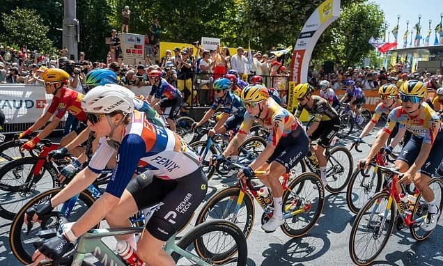 'Bra booster' row breaks out at Women's Tour de France: Riders accused of exaggerating bust size to