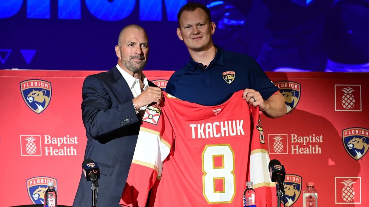 Brady Tkachuk excited to be reunited with brother Matthew on Panthers: 'I just couldn't believe it'