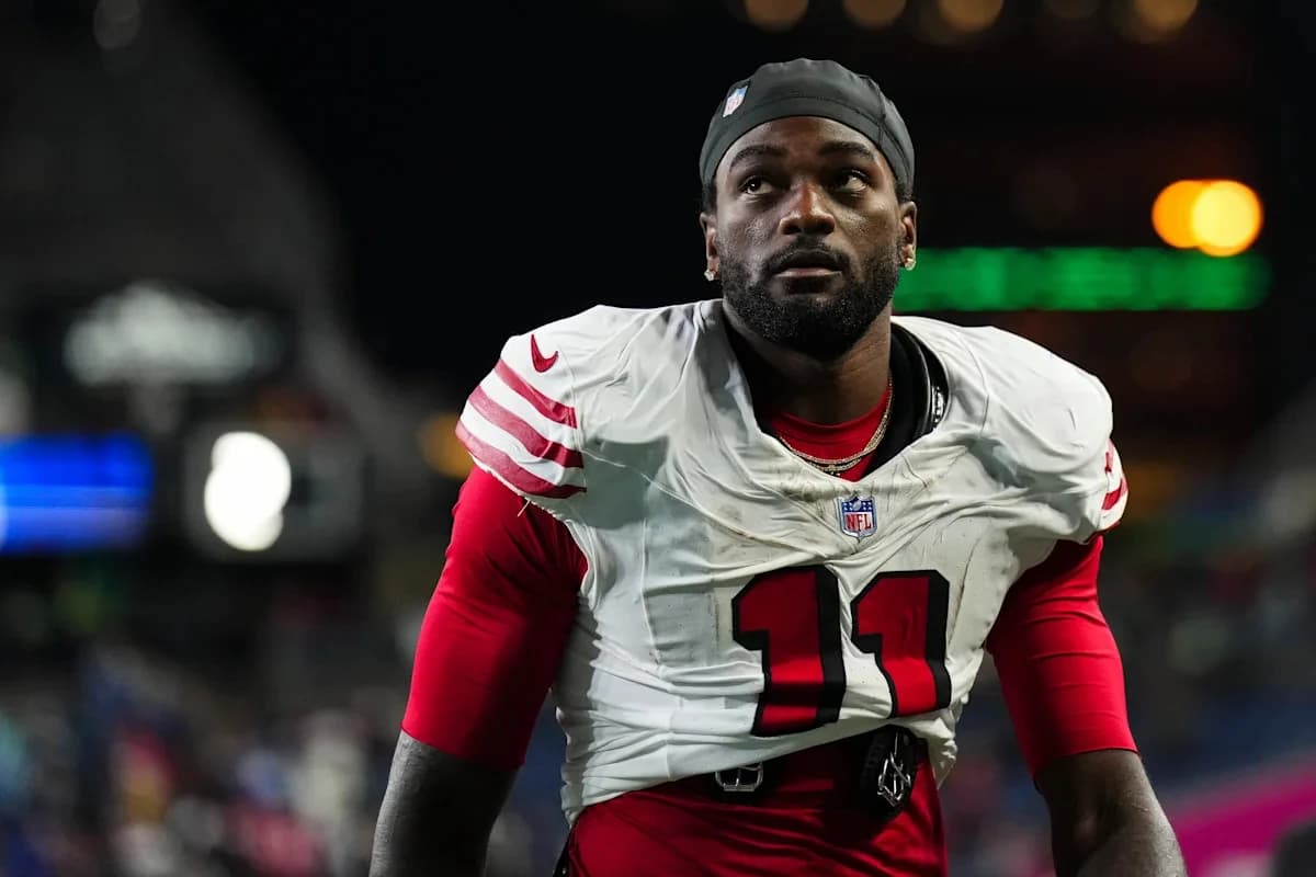 Brandon Aiyuk says he 'is not cool' with 49ers' John Lynch and Kyle Shanahan, claims he fired agent