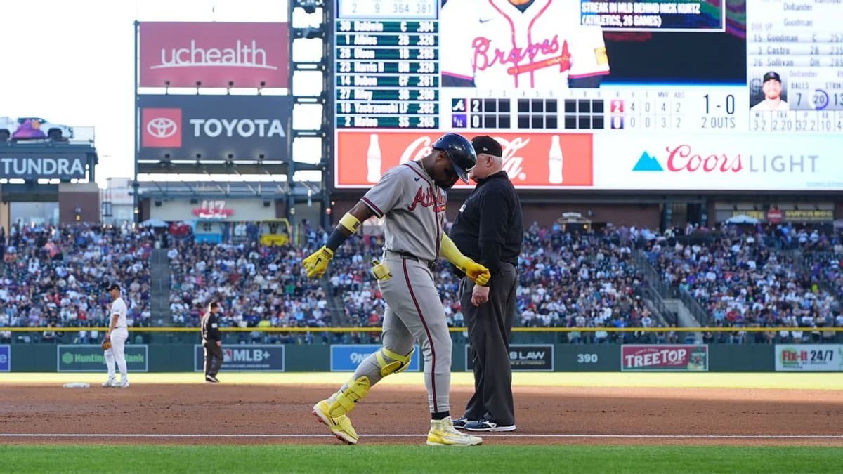 Braves place Acuna on IL with hamstring strain