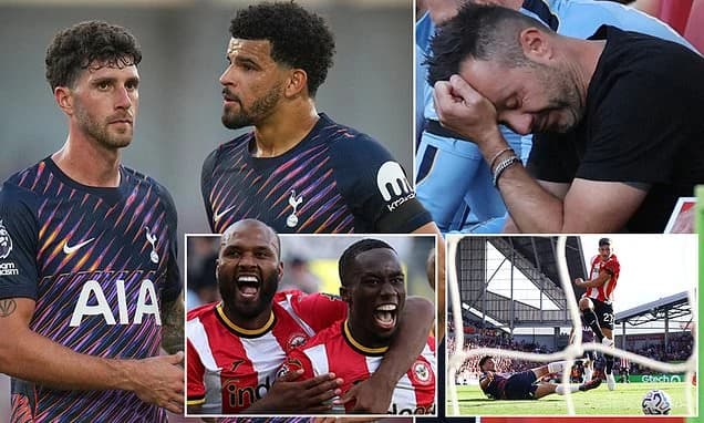 Brentford 3-0 Tottenham: This was as comprehensive as defeats come. Roberto De Zerbi's men were outp