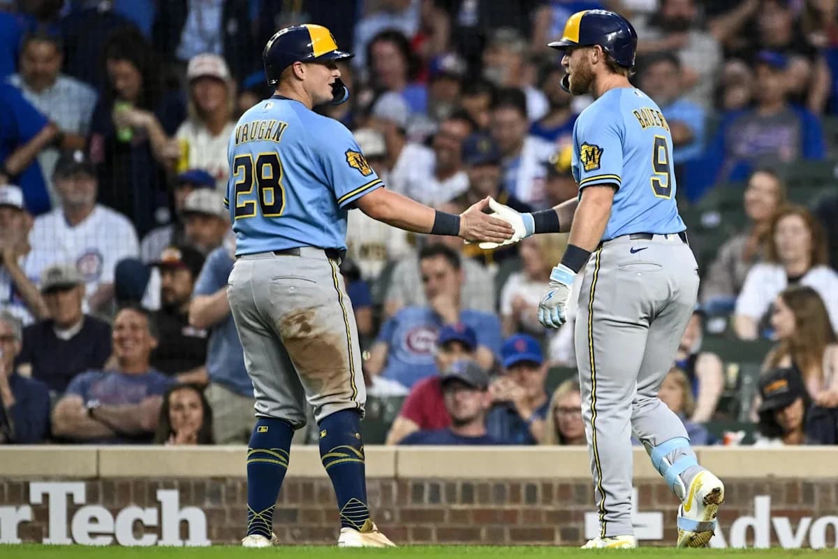 Brewers come out swinging in 9-3 rout of Cubs