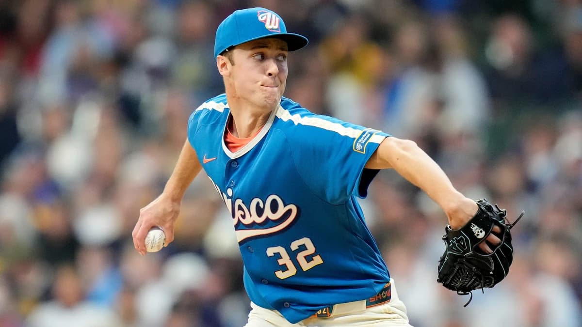 Brewers' Jacob Misiorowski records fastest pitches ever tracked by a starter in dominant outing vs.