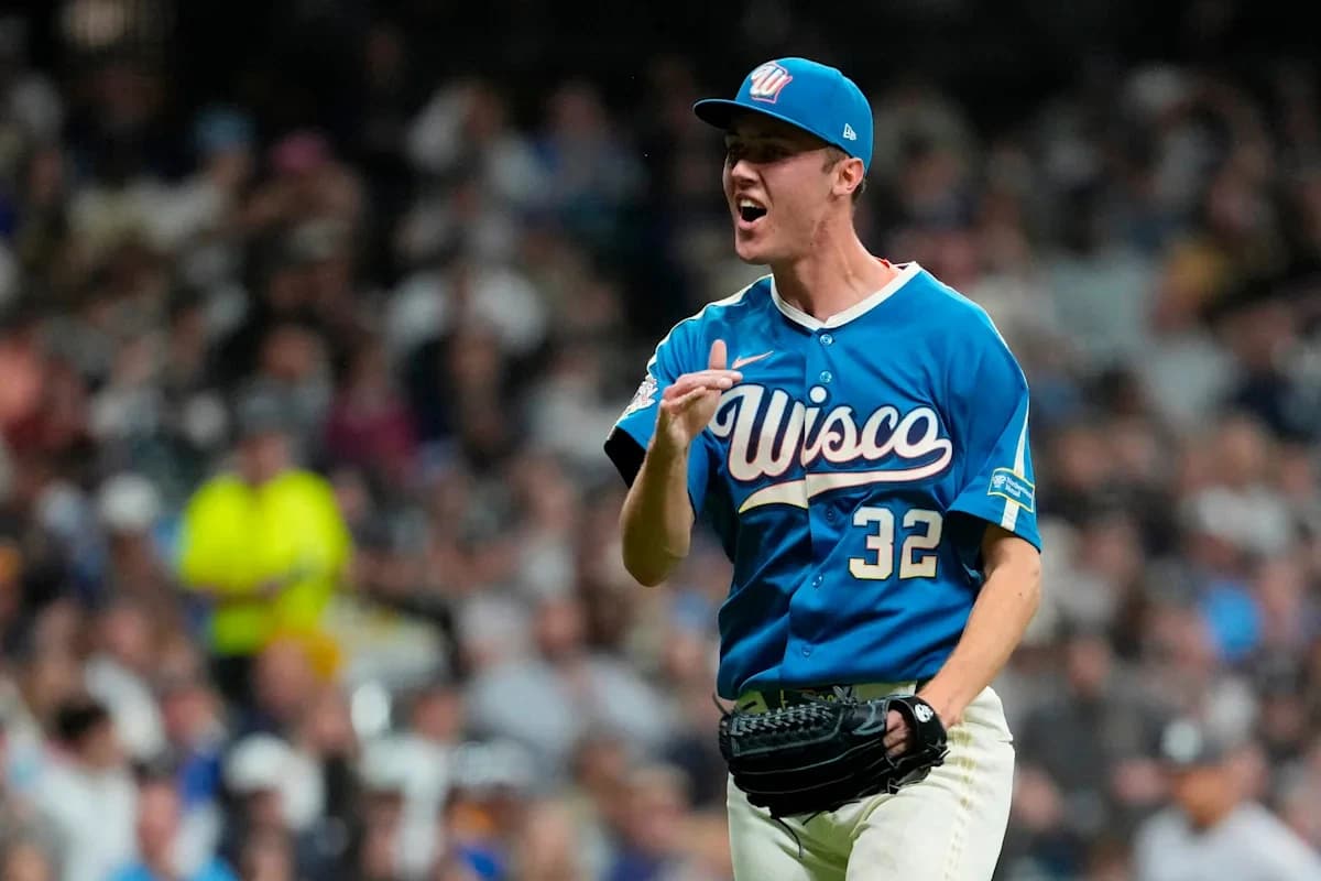 Brewers' Misiorowski sets standard for velocity by a starter as he reaches 103 mph on 10 pitches