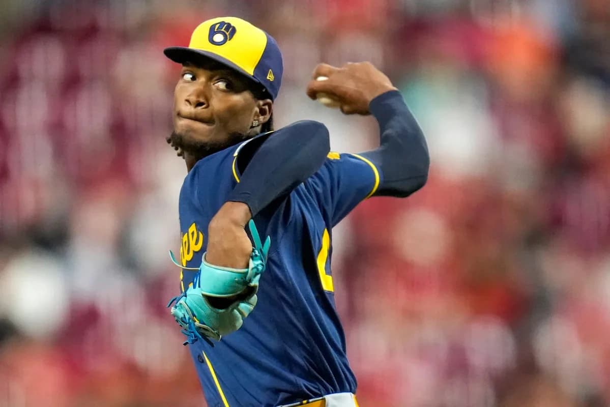 Brewers' pitcher to serve suspension during series finale vs. Reds