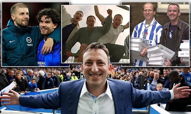 Brighton's 30-year story from brink of extinction to high-fliers told by those who saved the club: F
