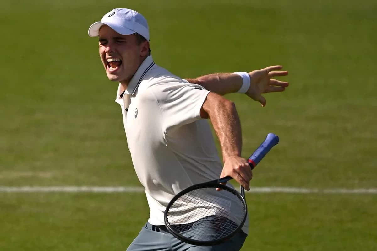 Britain’s Arthur Fery beats World Cup winner’s son in Eastbourne to continue impressive grass-court