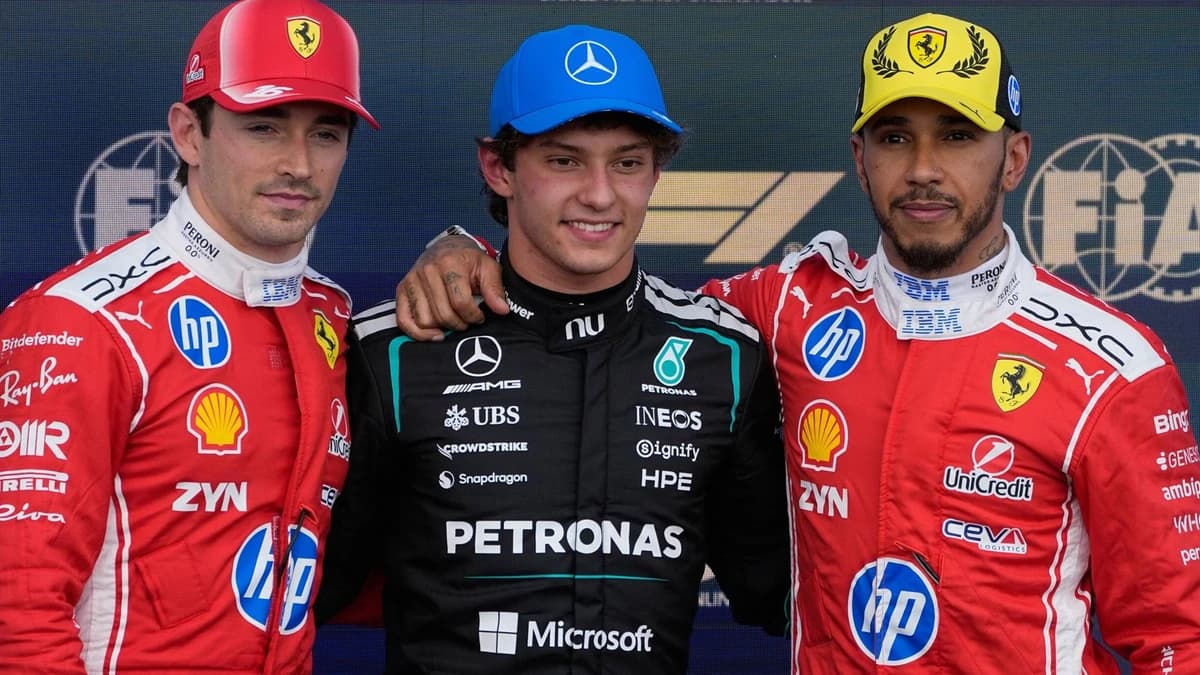 British GP Qualifying: Kimi Antonelli back on pole after Sprint win to beat Charles Leclerc, Lewis H