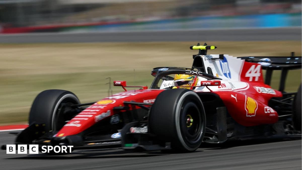 British Grand Prix: Lewis Hamilton fastest in only Silverstone practice session