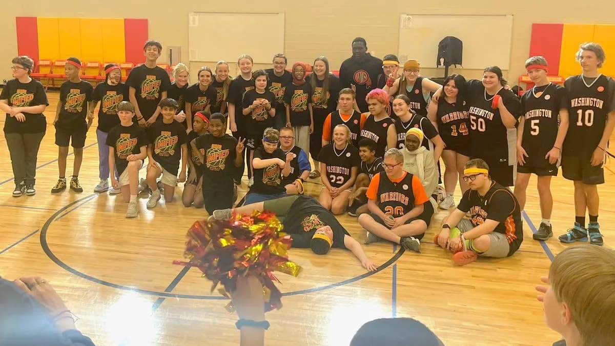 BRMS beats WHS in first middle school Unified Sports basketball game
