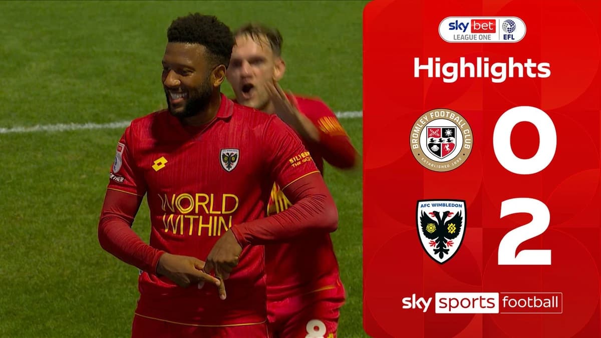 Bromley 0-2 AFC Wimbledon | League One Highlights