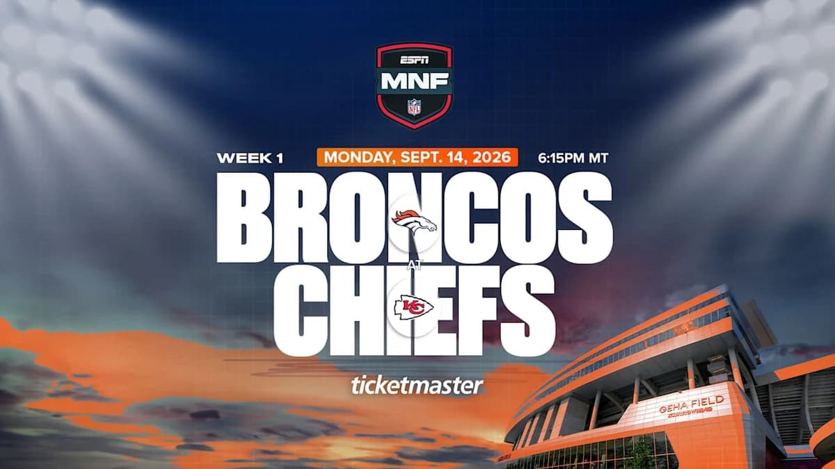 Broncos to visit Kansas City Chiefs on ‘Monday Night Football’ to open 2026 season