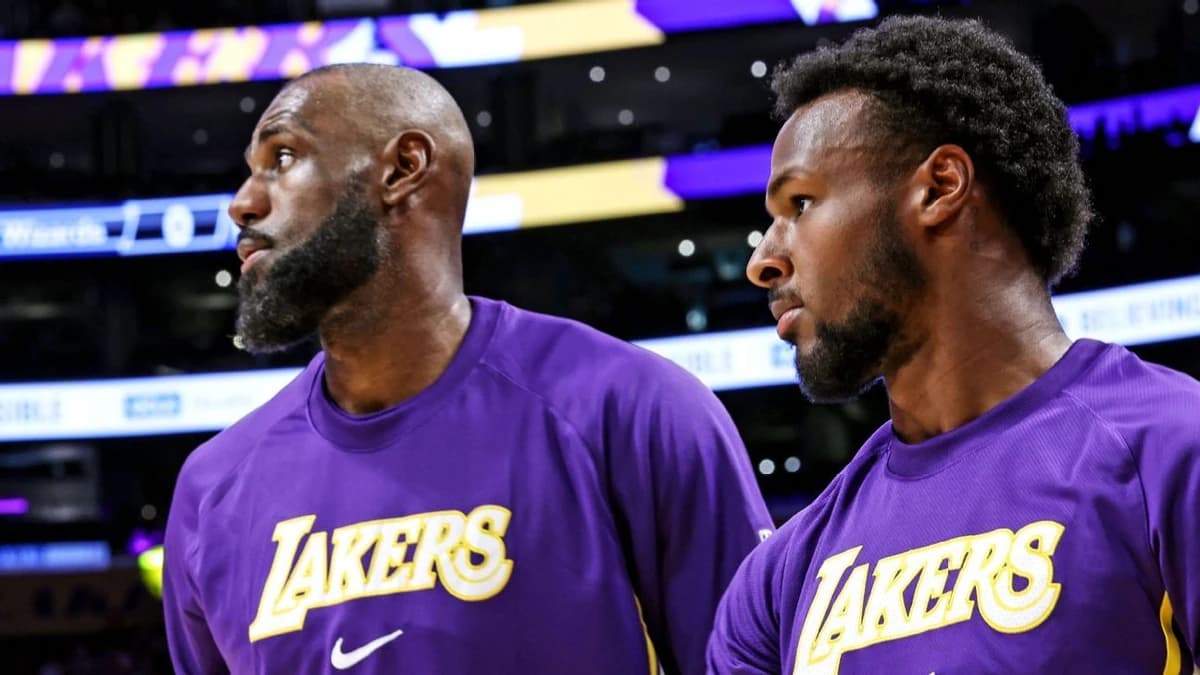 Bronny on LeBron's Lakers exit: 'He's got his own path'