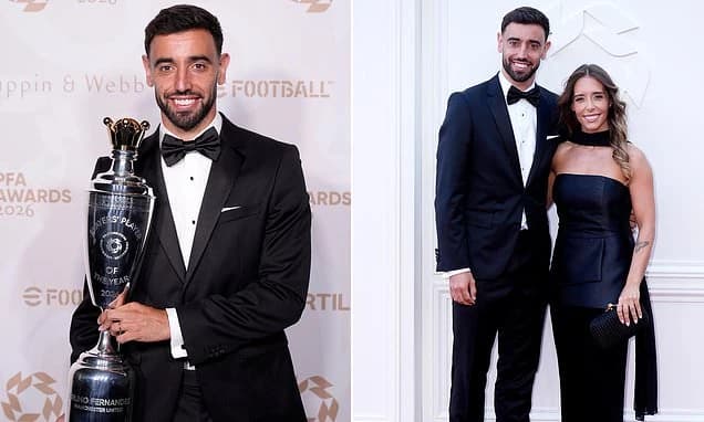 Bruno Fernandes crowned PFA Player of the Year after record-breaking season for Man United... and he