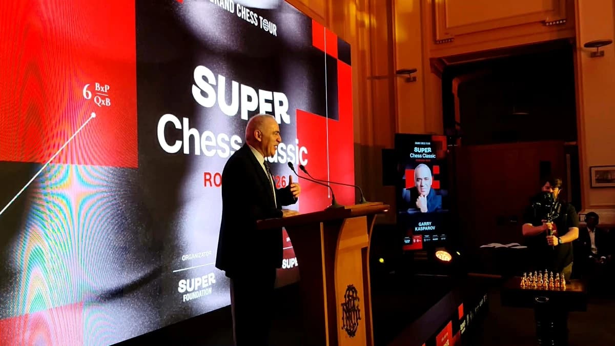 Bucureștiul devine capitala șahului mondial! Garry Kasparov a dat startul la Super Chess Classic și