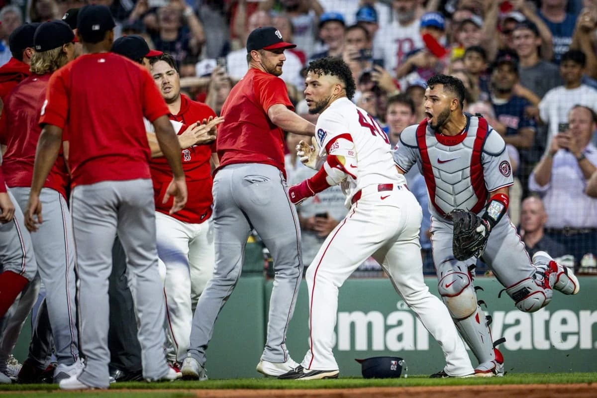 Cade Cavalli, Willson Contreras suspended 7 games after Nationals-Red Sox benches-clearing fracas