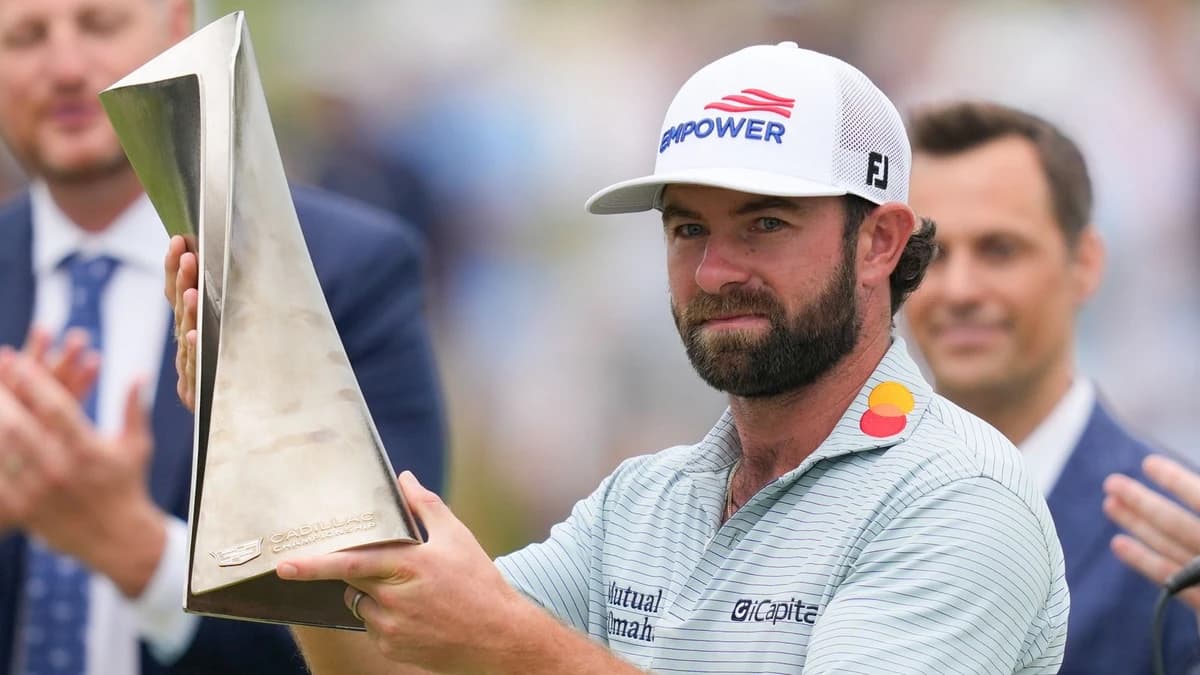 Cadillac Championship: Cameron Young claims dominant wire-to-wire victory to win third PGA Tour even