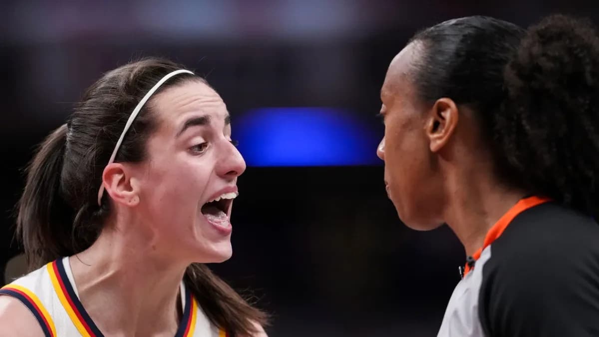 Caitlin Clark loses her mind during Fever loss to Valkyries, but somehow doesn't get a technical fou