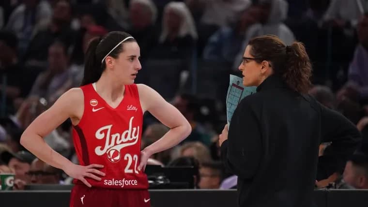 Caitlin Clark, Stephanie White share hug during Fever's win vs. Dream as questions about relationshi