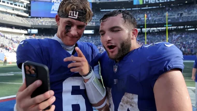Cam Skattebo takes major step in comeback, returning to Giants after devastating ankle injury